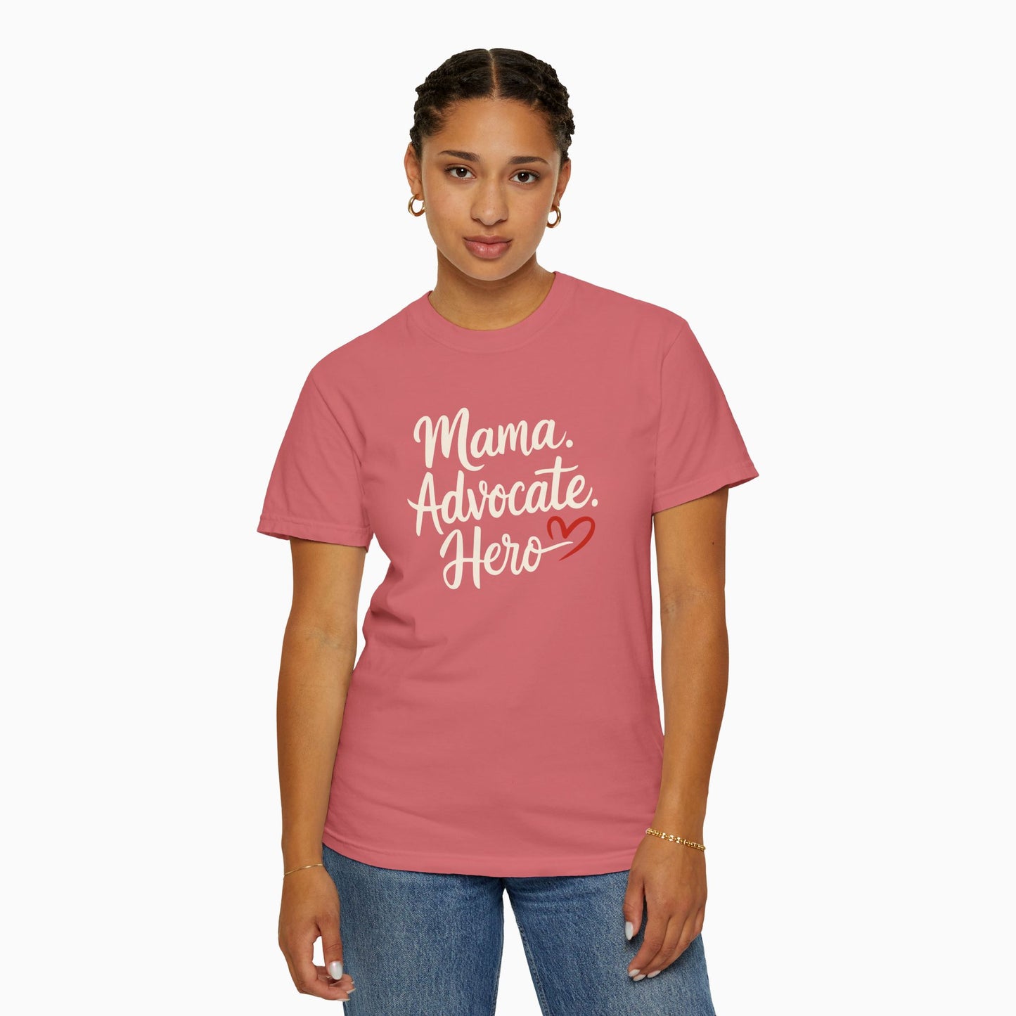Mama Advocate Hero Comfort Colors Tee