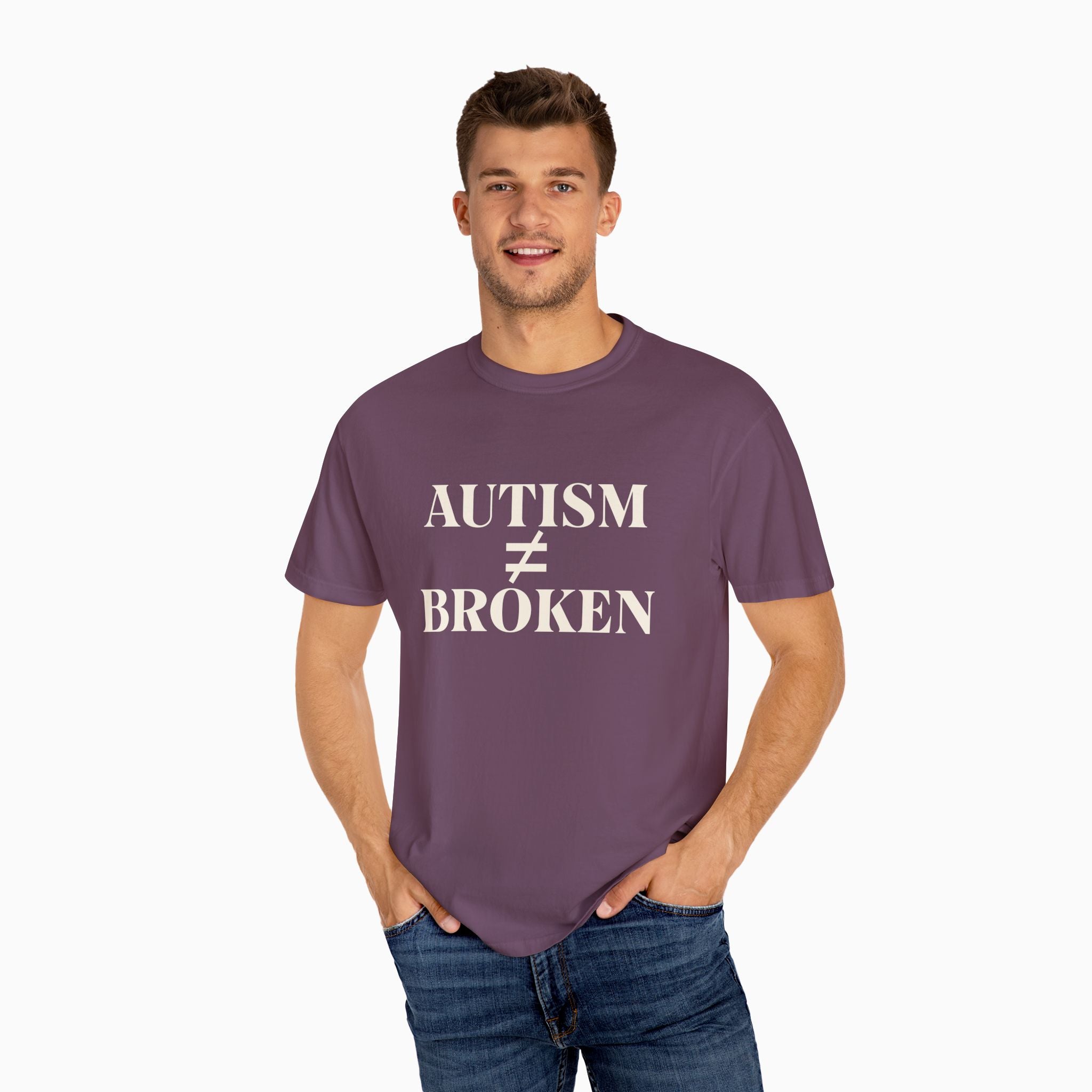 Autism ≠ Broken Comfort Colors Tee