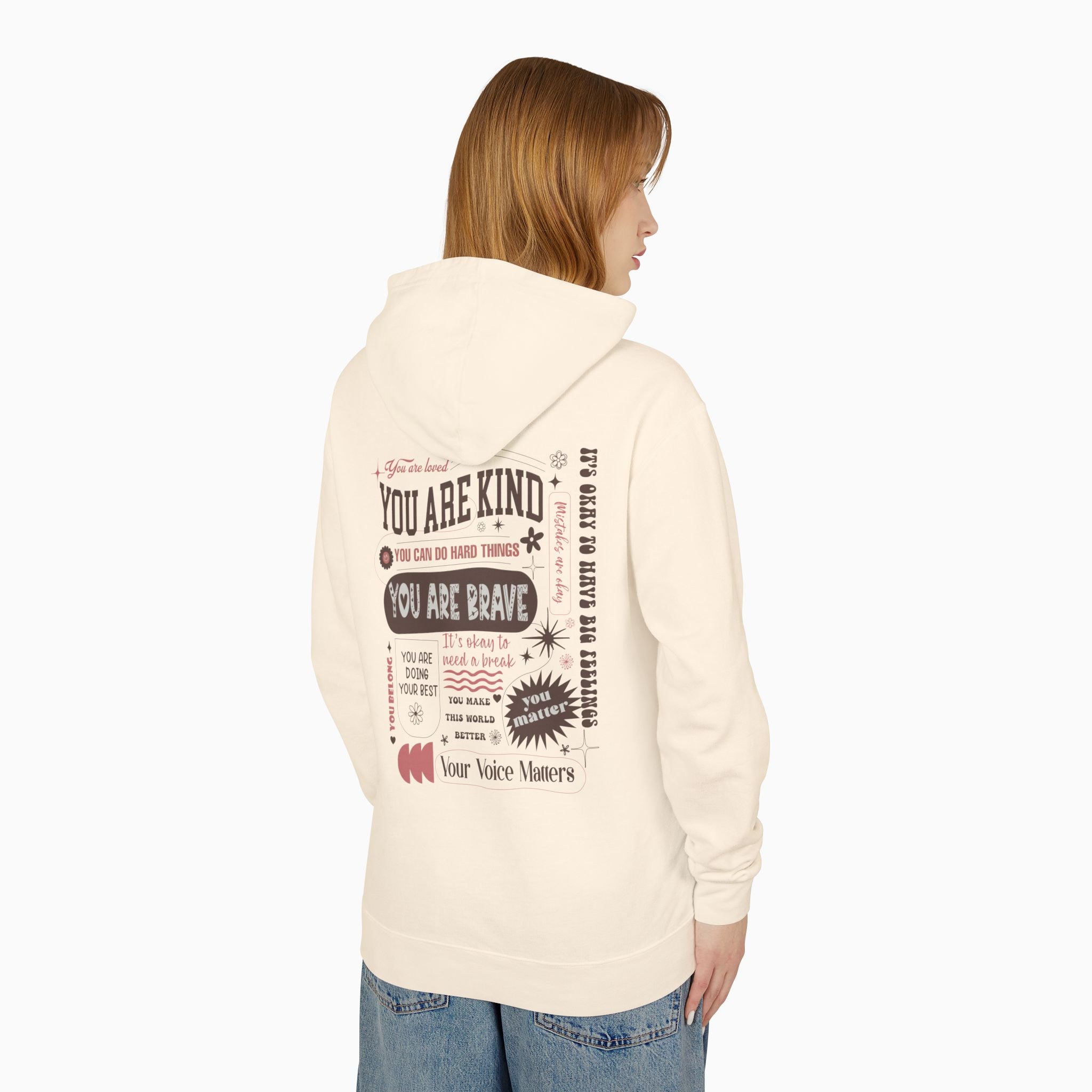 Together We Bloom Comfort Colors Lightweight Hoodie
