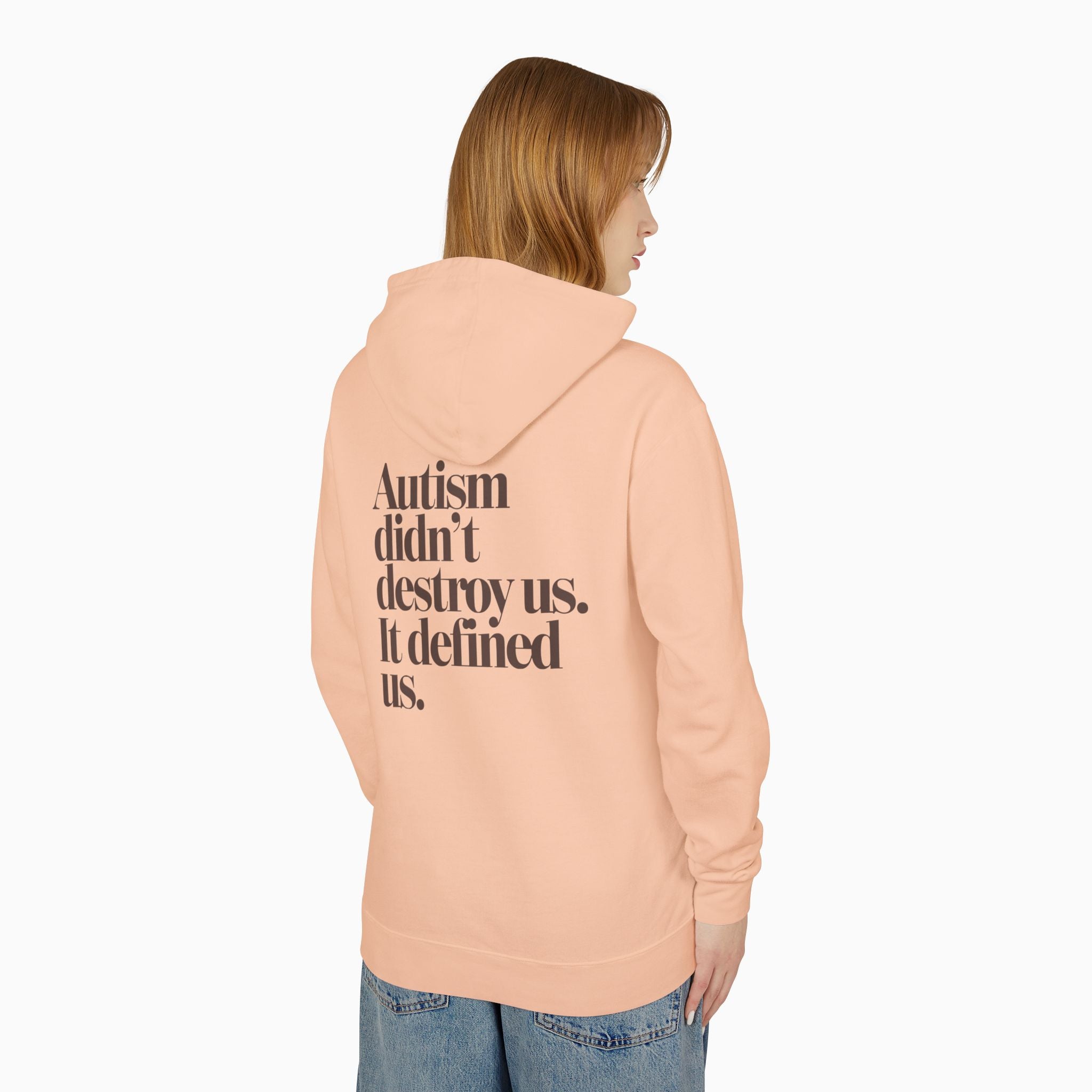 Autism Didn't Destroy Us Comfort Colors Lightweight Hoodie
