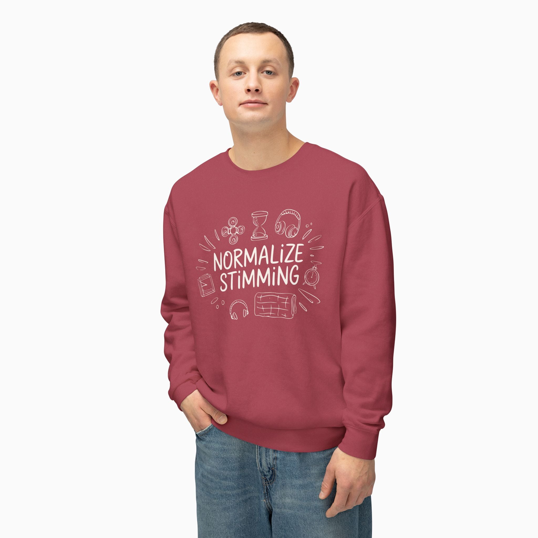 Normalize Stimming Comfort Colors Lightweight Sweatshirt