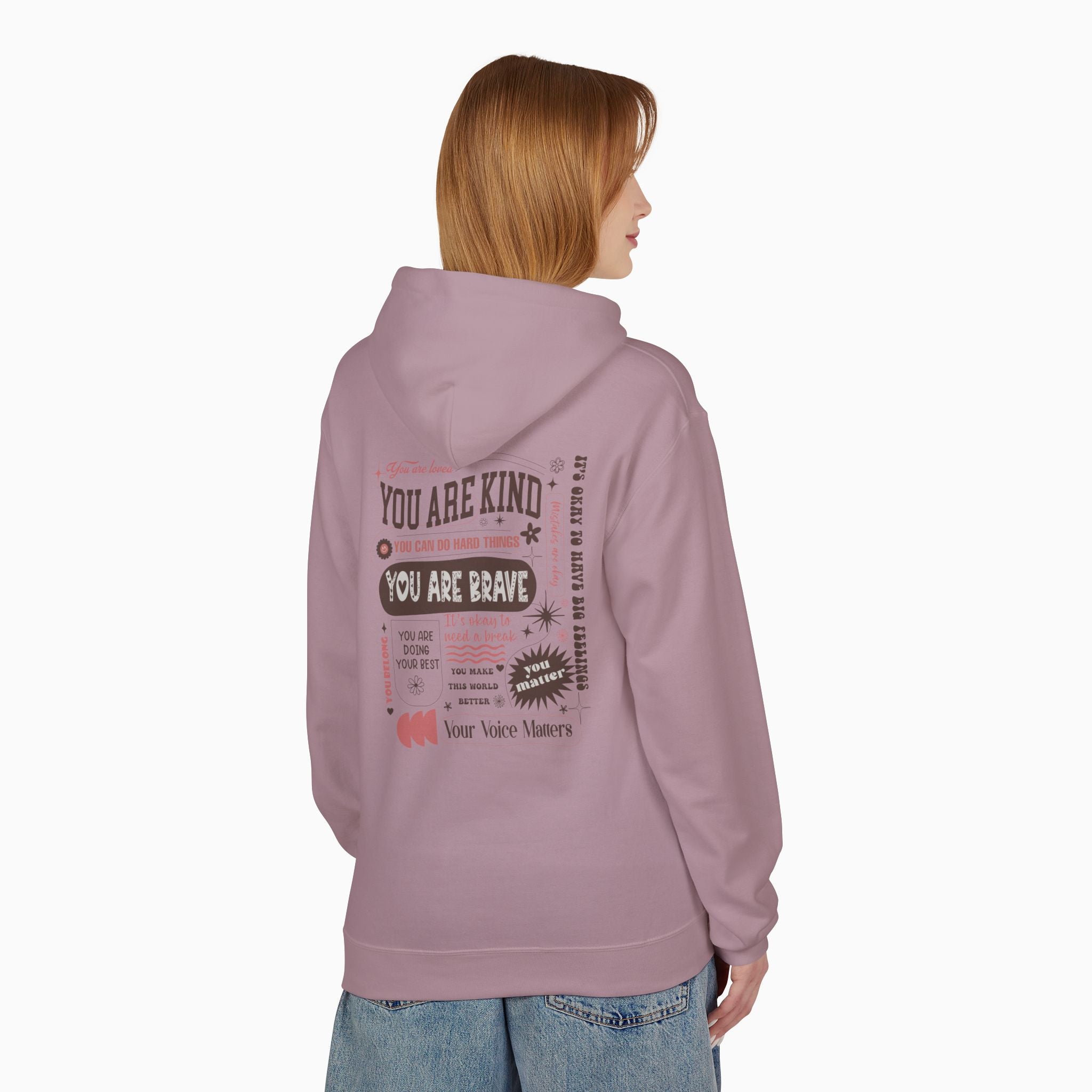 Together We Bloom Tag Free Hoodie
