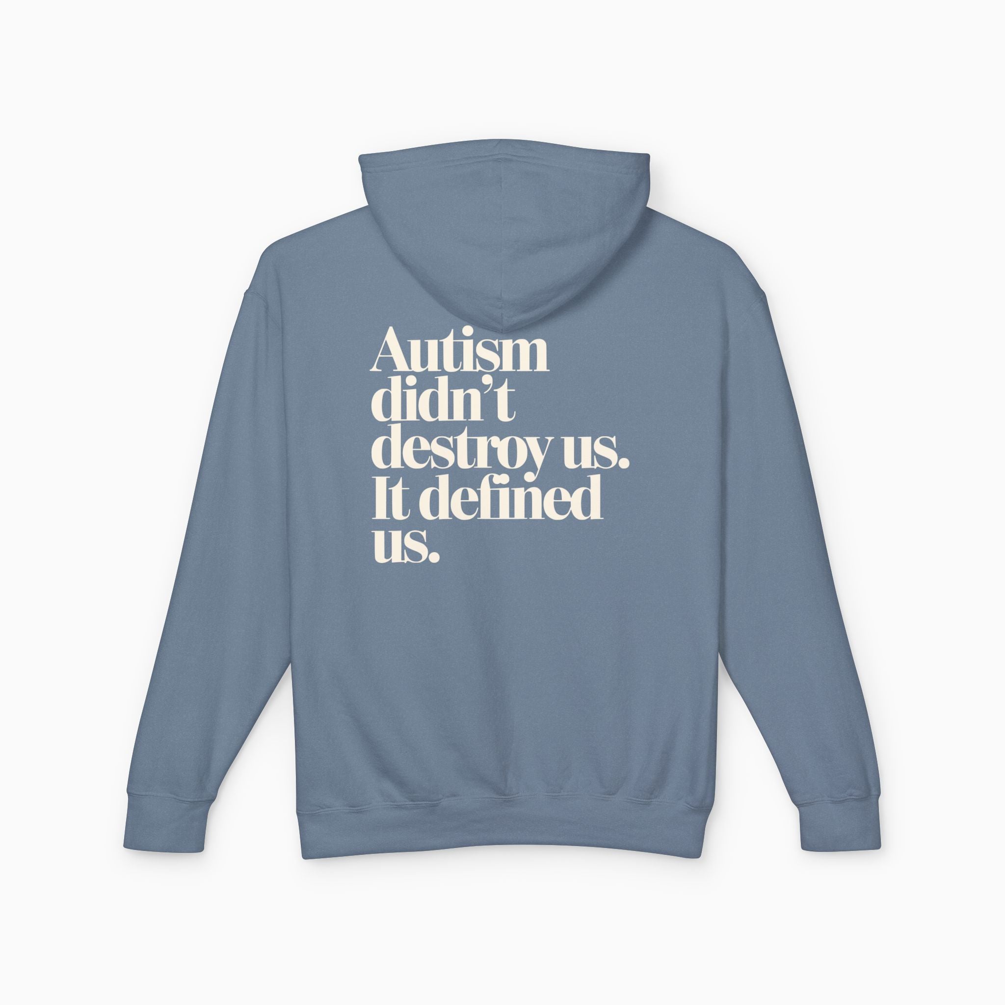 Autism Didn't Destroy Us Comfort Colors Lightweight Hoodie