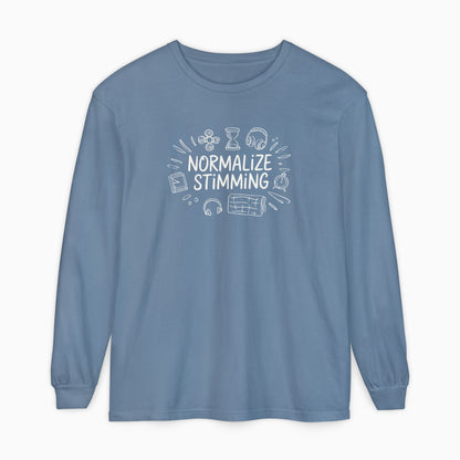 Normalize Stimming Comfort Colors Long Sleeve T-Shirt
