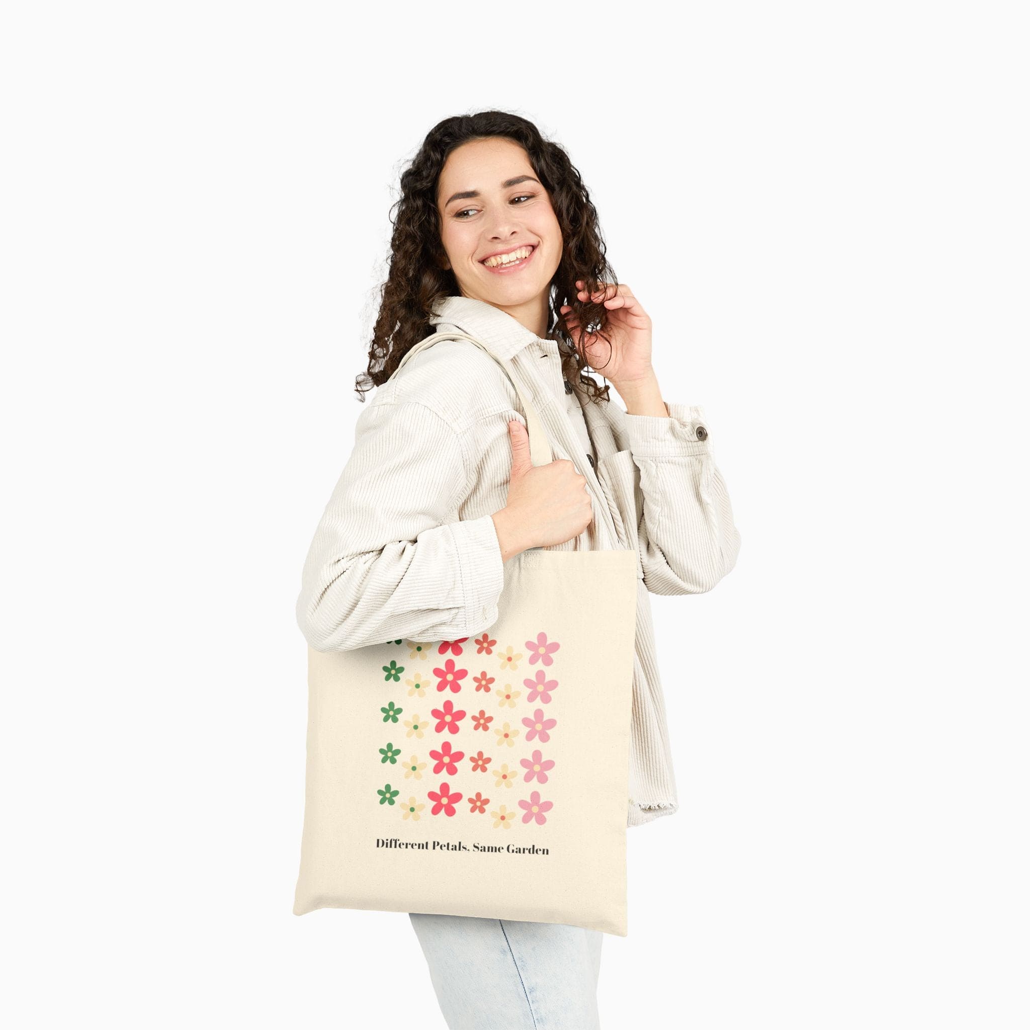 Different Petals Same Garden Tote Bag