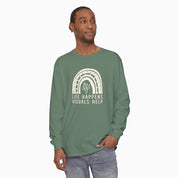Life Happens Visuals Help Comfort Colors Long Sleeve T-Shirt