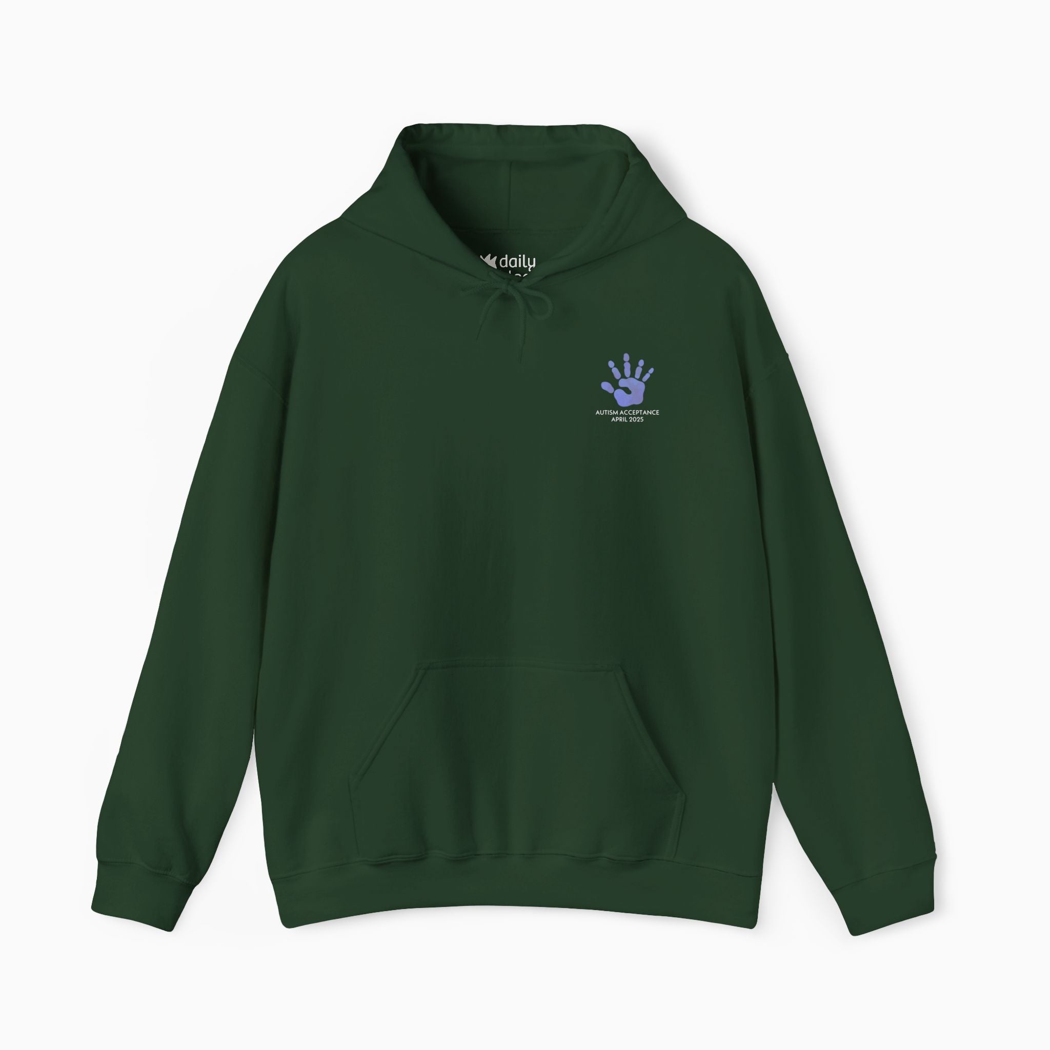 Autism Awareness 2025 - Affirmation Handprints Hoodie