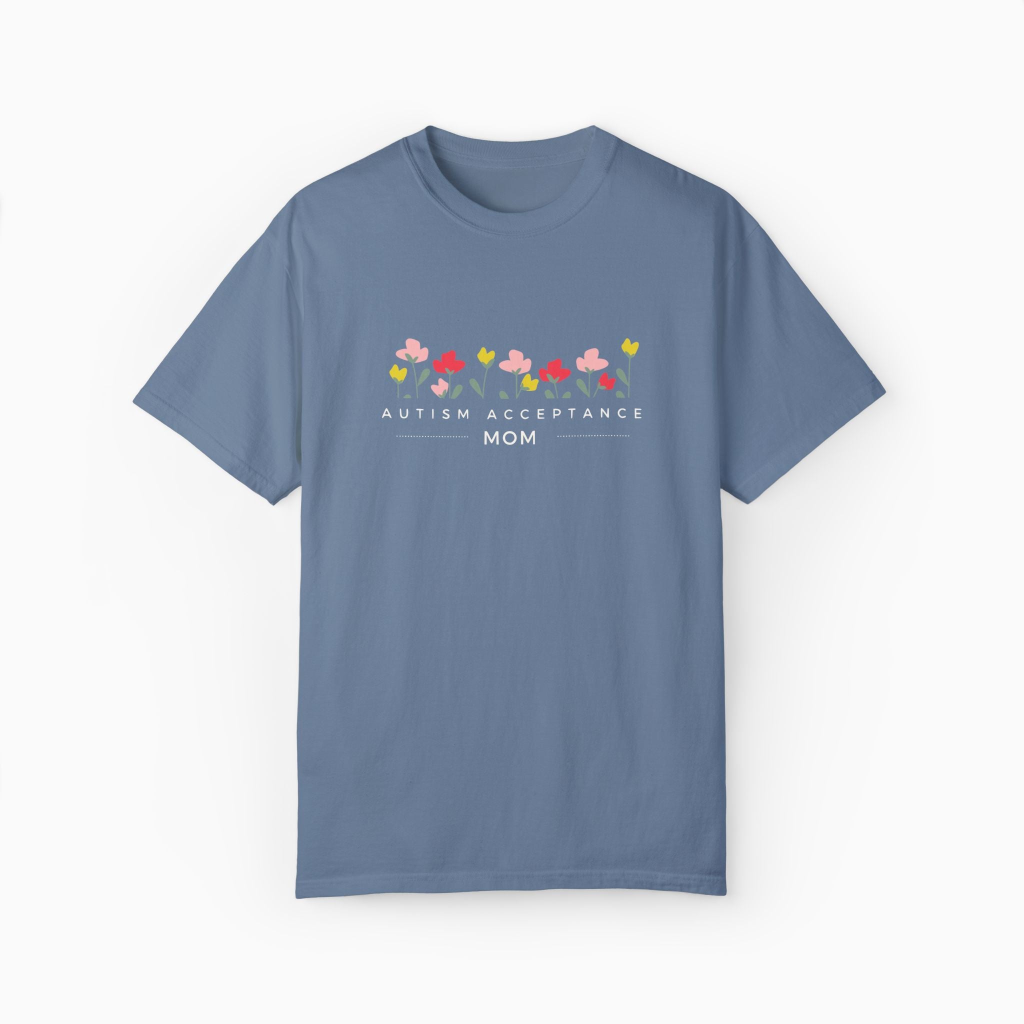 Autism Acceptance Mom Comfort Colors Tee