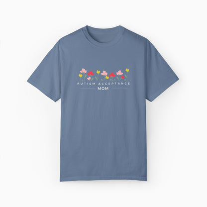 Autism Acceptance Mom Comfort Colors Tee