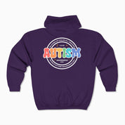 Autism Awareness 2025 - Blooms of Color All Around Zip Up Hoodie