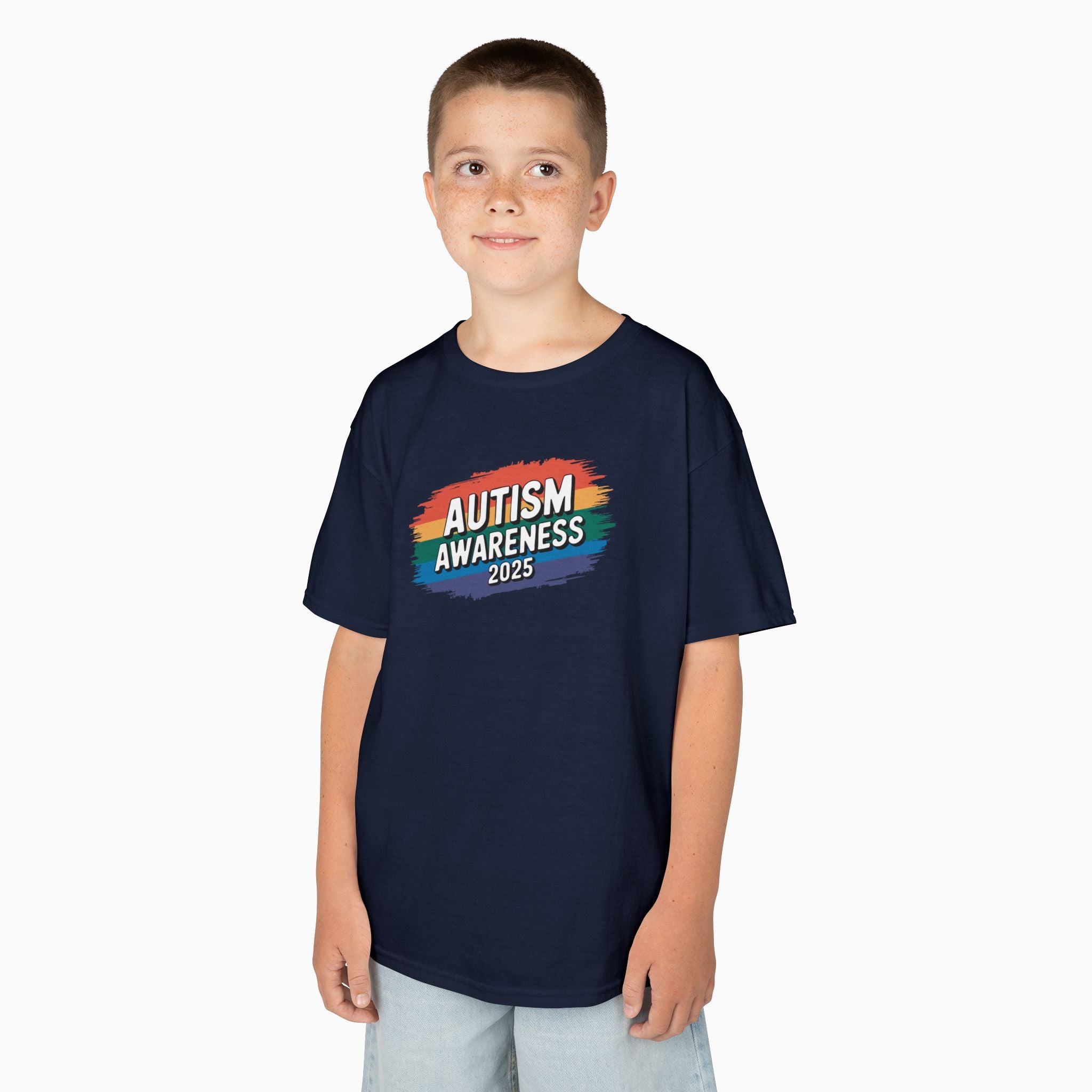 Autism Awareness 2025 - Brushstrokes of Awareness Youth T-Shirt