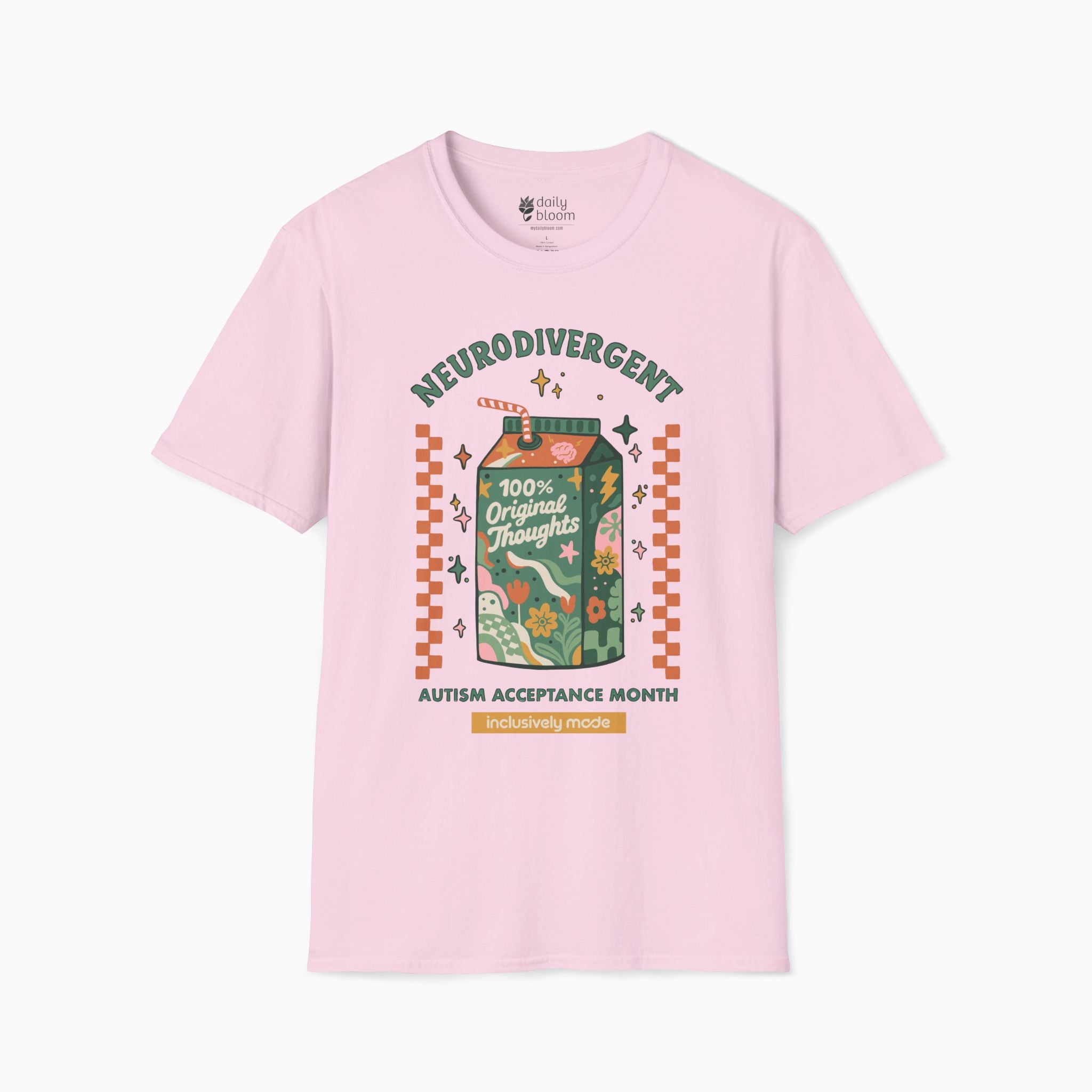 100% Original Thoughts Tag Free Tee by Daily Bloom