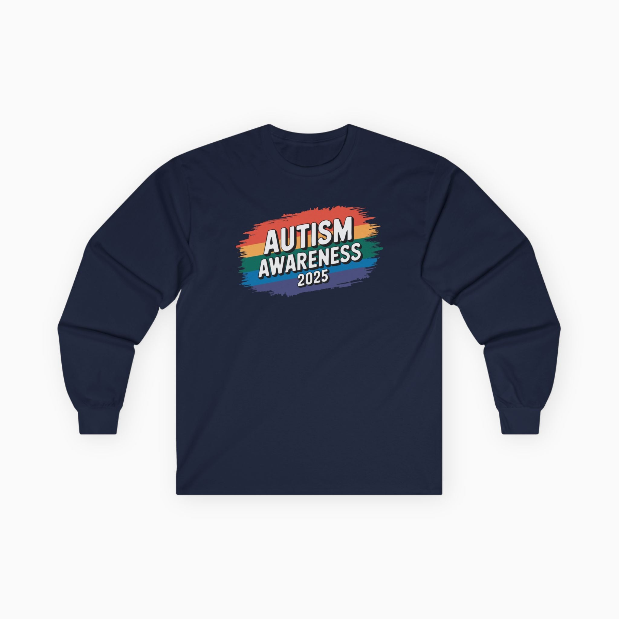 Autism Awareness 2025 - Brushstrokes of Awareness Long Sleeve Tee
