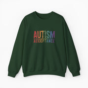 Autism Acceptance Grunge Rainbow Sweatshirt