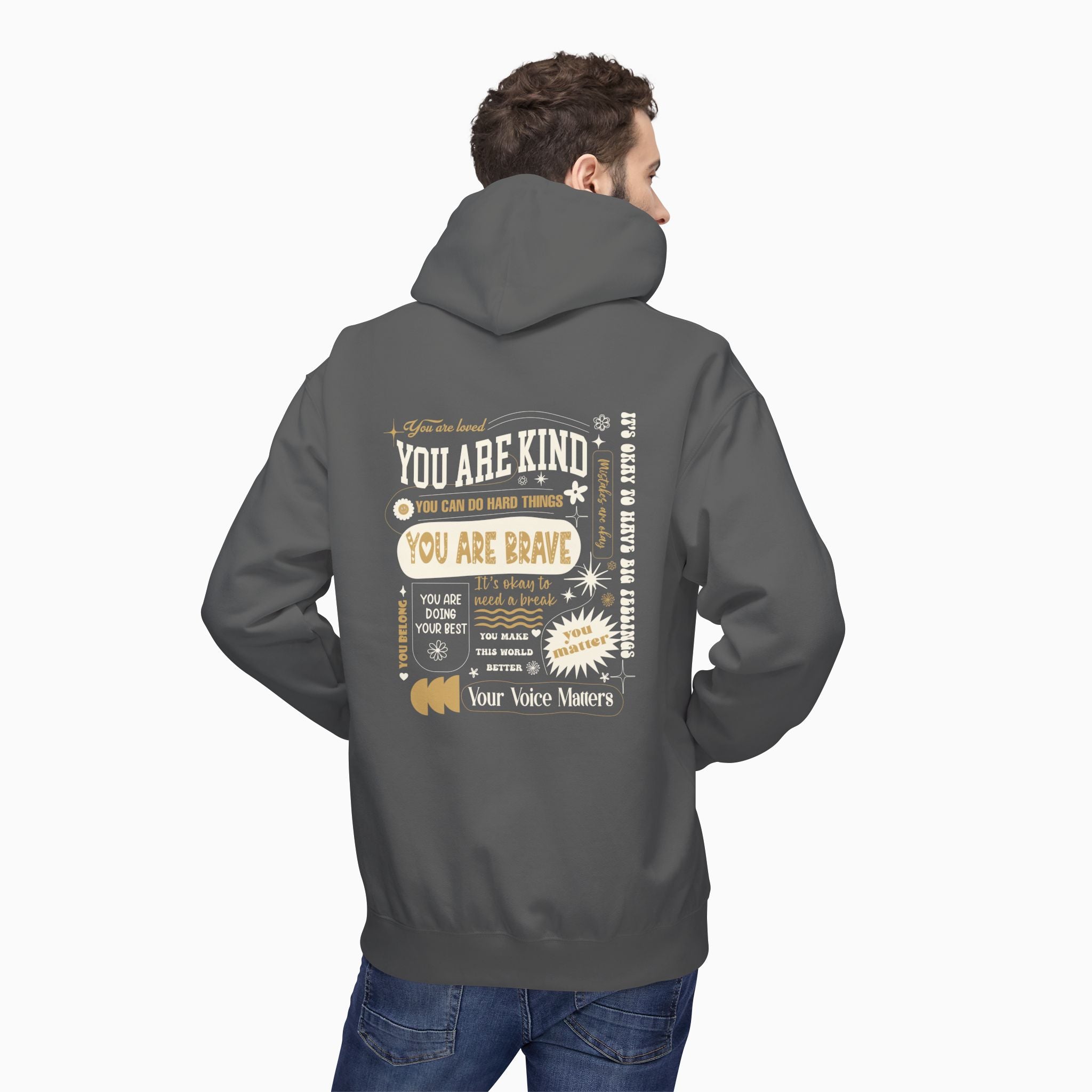 Together We Bloom Tag Free Hoodie