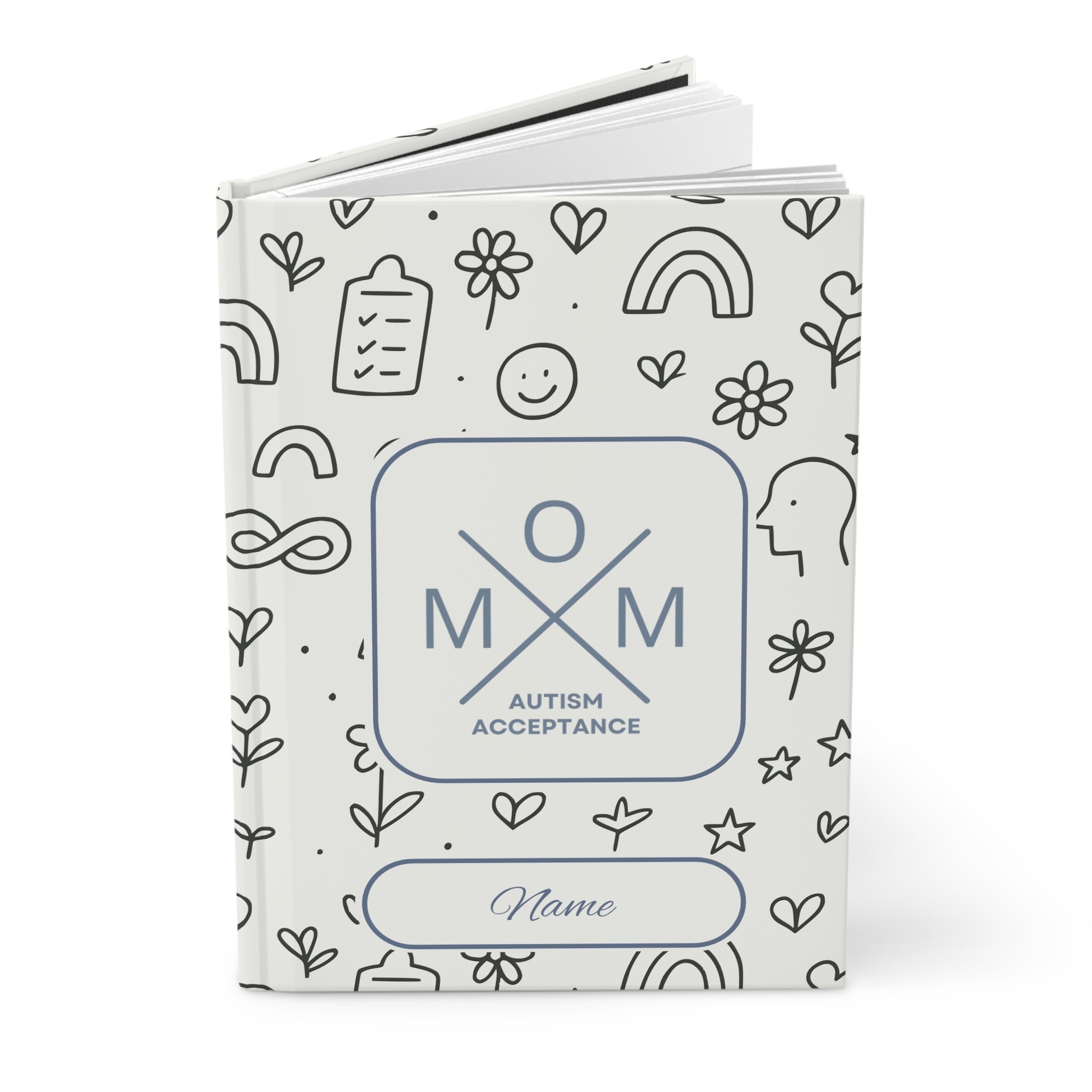 Mothers Day 2025 - Mom Cross Personalized Hardcover Journal Notebook