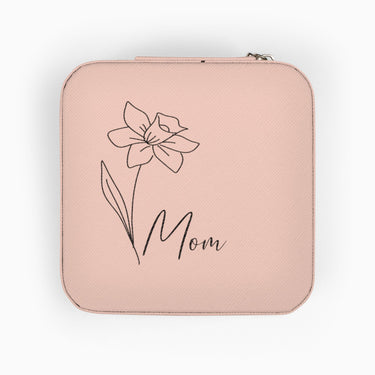 Autism Home Decor - Wildflower Personalized Travel Jewelry Box - Daily Bloom
