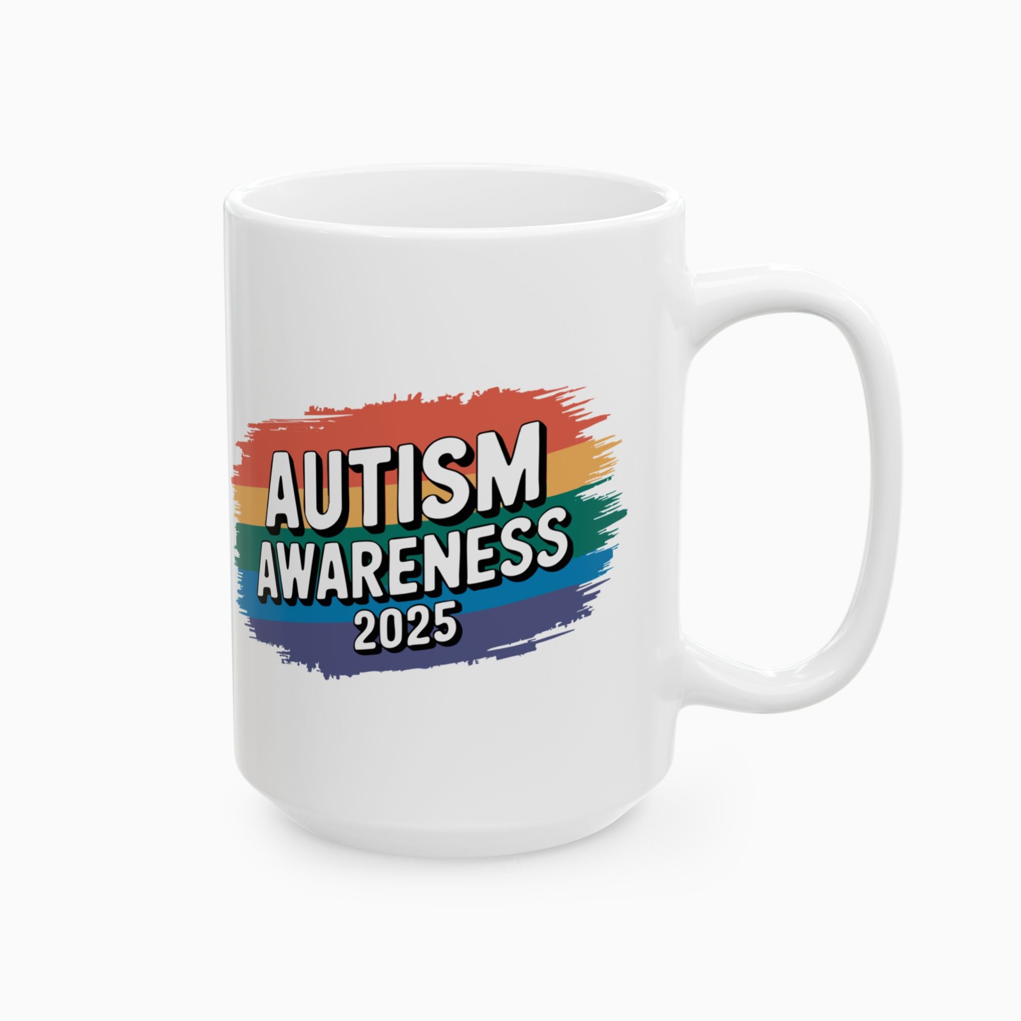 Autism Awareness 2025 - Brushstrokes of Awareness Ceramic Mug