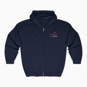Autism Awareness 2025 - Loop of Acceptance Zip Up Hoodie