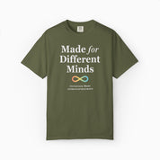 Autism T-Shirt - Made For Different Minds Comfort Colors T-Shirt - Daily Bloom