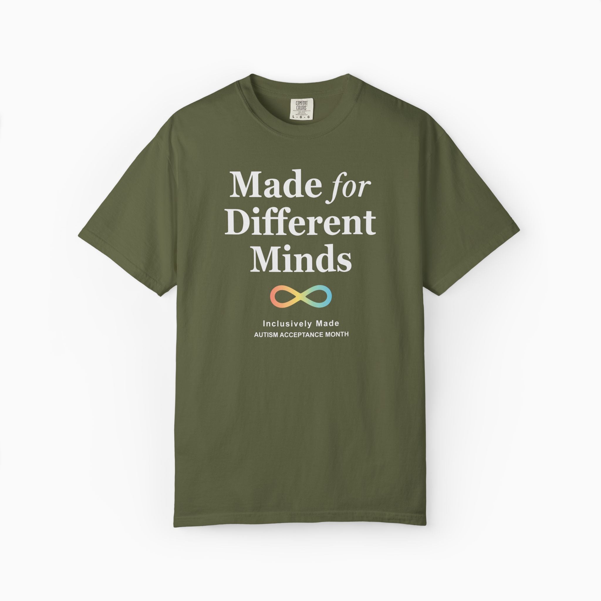 Autism T-Shirt - Made For Different Minds Comfort Colors T-Shirt - Daily Bloom