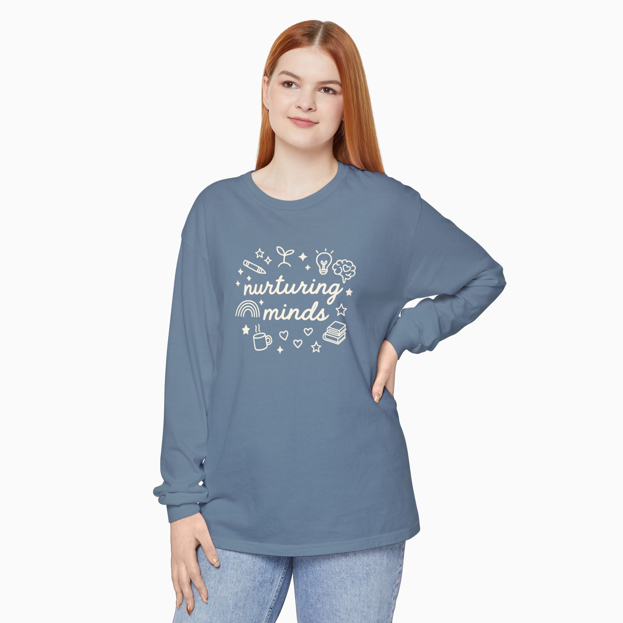 Nurturing Minds Comfort Colors Long Sleeve T-Shirt