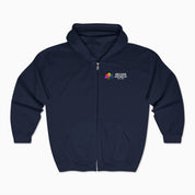 Autism Awareness 2025 - Spectrum in Bloom Zip Up Hoodie
