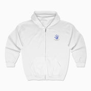 Autism Awareness 2025 - Affirmations Handprints Zip Up Hoodie