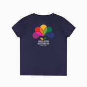 Autism Awareness 2025 - Spectrum in Bloom Ladies V-Neck T-Shirt