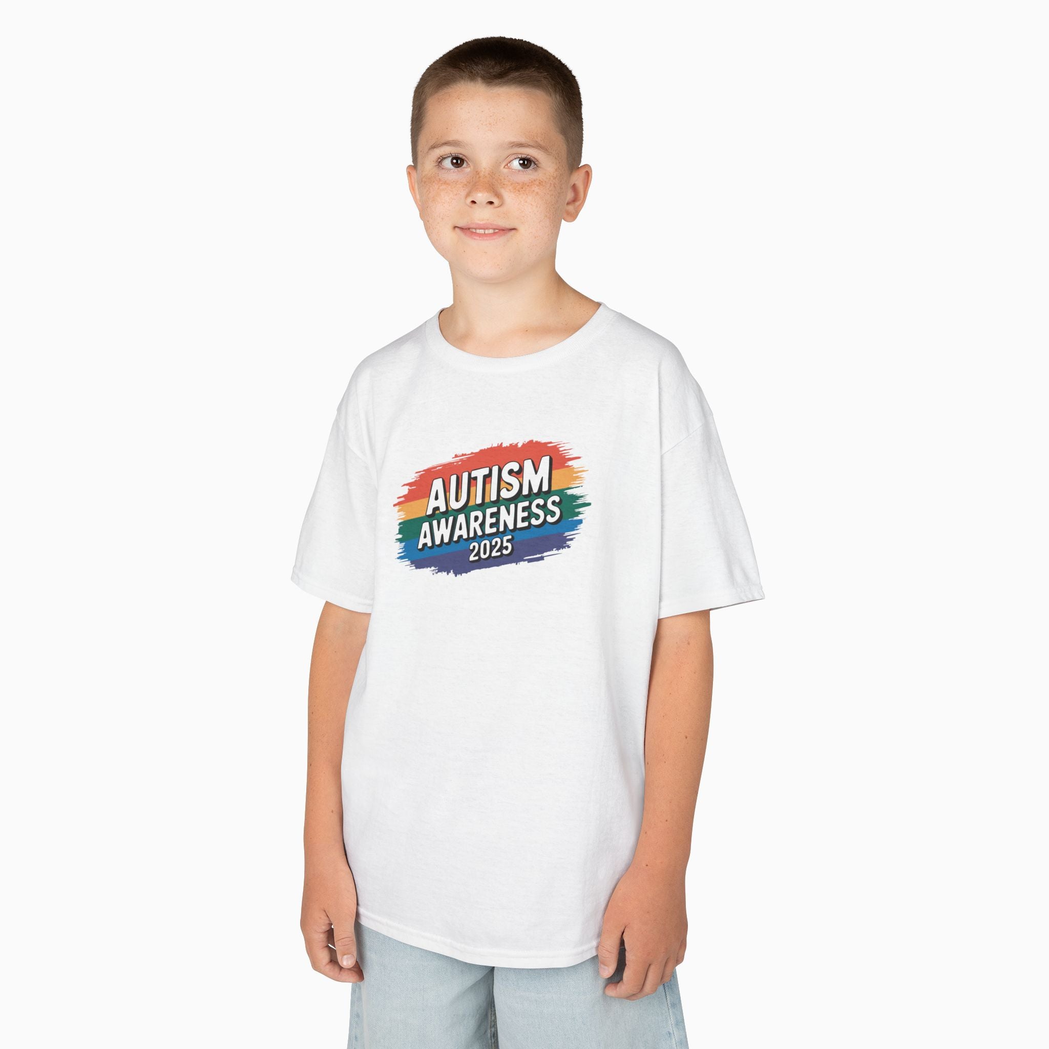 Autism Awareness 2025 - Brushstrokes of Awareness Youth T-Shirt
