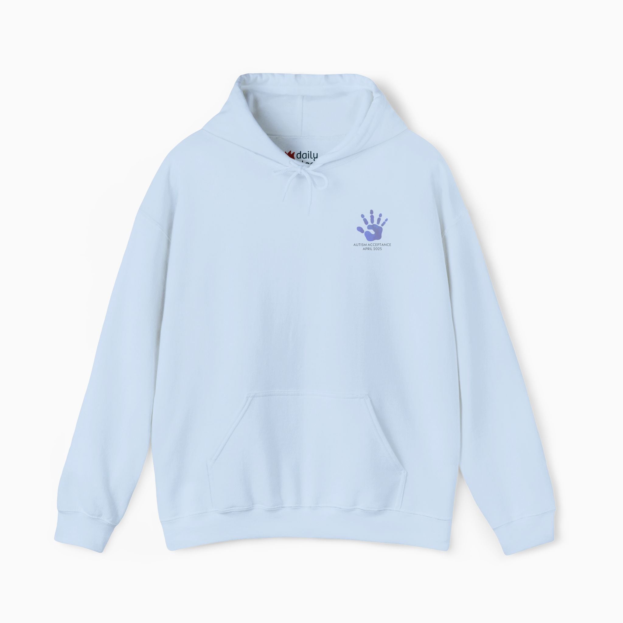 Autism Awareness 2025 - Affirmation Handprints Hoodie