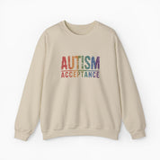 Autism Acceptance Grunge Rainbow Sweatshirt