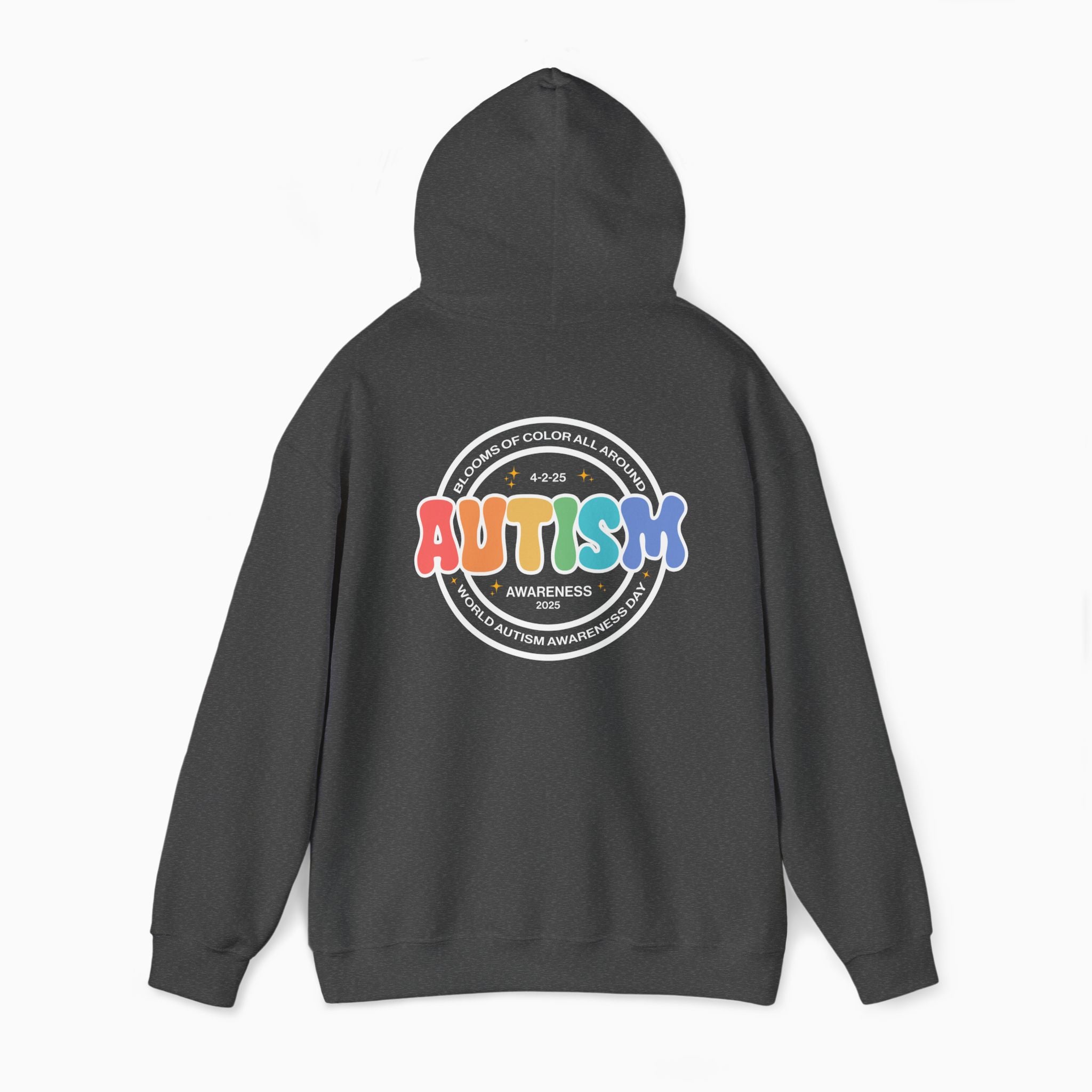 Autism Awareness 2025 - Blooms of Color All Around Hoodie