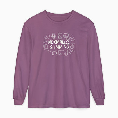 Normalize Stimming Comfort Colors Long Sleeve T-Shirt