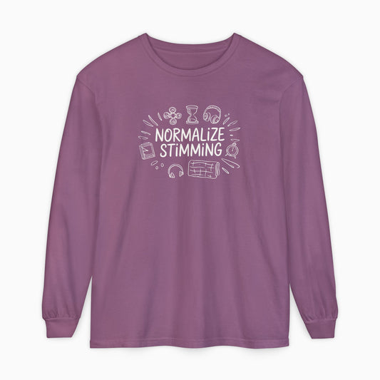 Normalize Stimming Comfort Colors Long Sleeve T-Shirt
