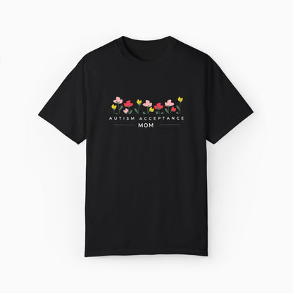 Autism Acceptance Mom Comfort Colors Tee