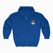 Autism Awareness 2025 - Brainbow Zip Up Hoodie