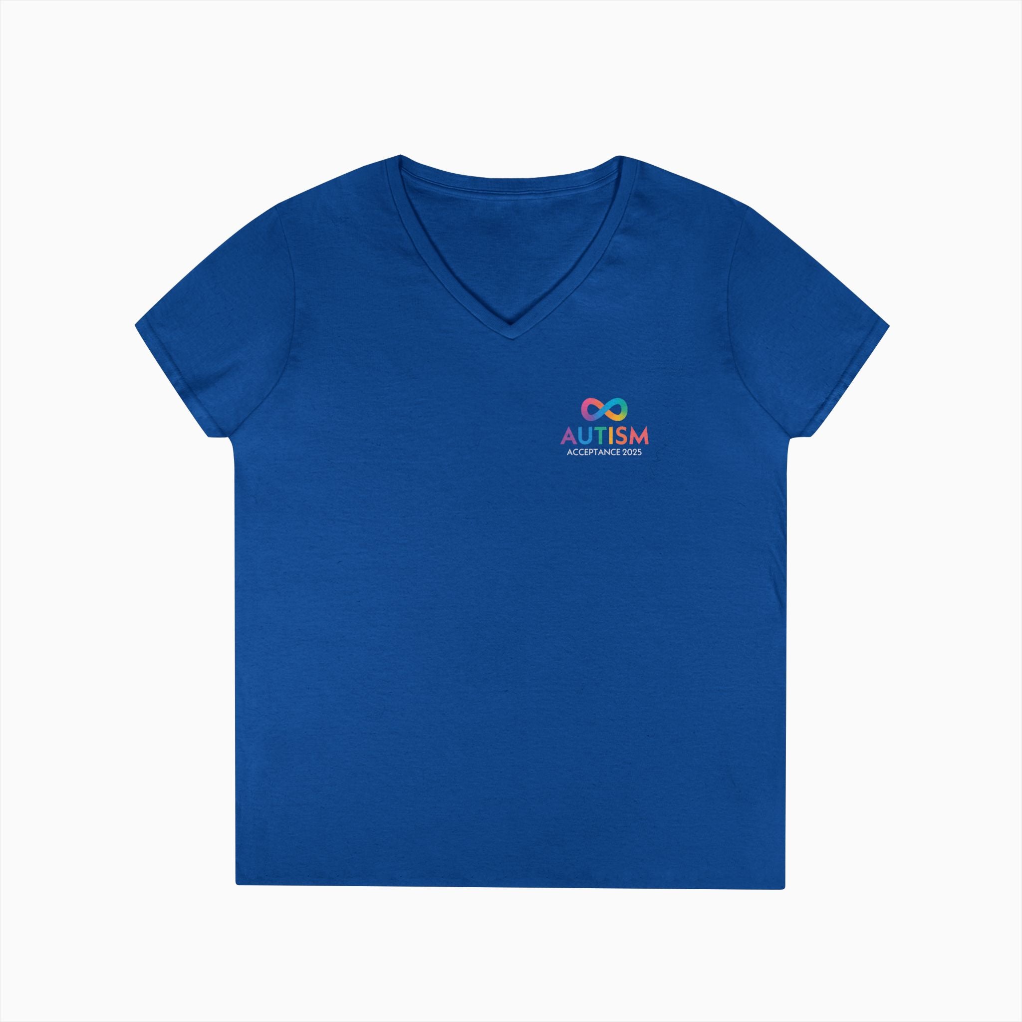 Autism Awareness 2025 - Infinity Acceptance Ladies V-Neck T-Shirt