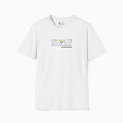 Accept Adapt Advocate Rainbow Love Heart Tee