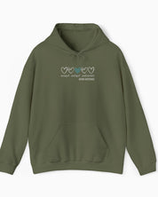 Accept Adapt Advocate Love Hearts Hoodie