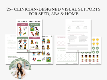 Autism Digital Download - Visual Support Toolkit Bundle - Daily Bloom