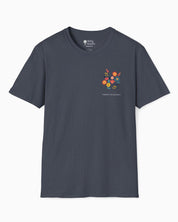 Advocate Support Empower Tee-Heather Navy-Neurodiversity, ADHD & Autism Awareness & Acceptance T-Shirt by Daily Bloom