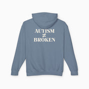 Autism ≠ Broken Comfort Colors Lightweight Hoodie