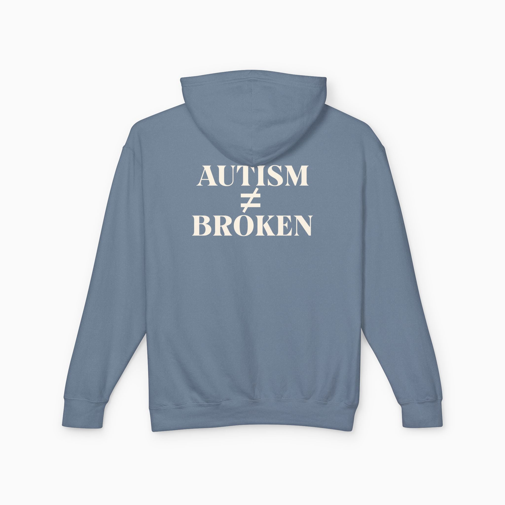Autism ≠ Broken Comfort Colors Lightweight Hoodie