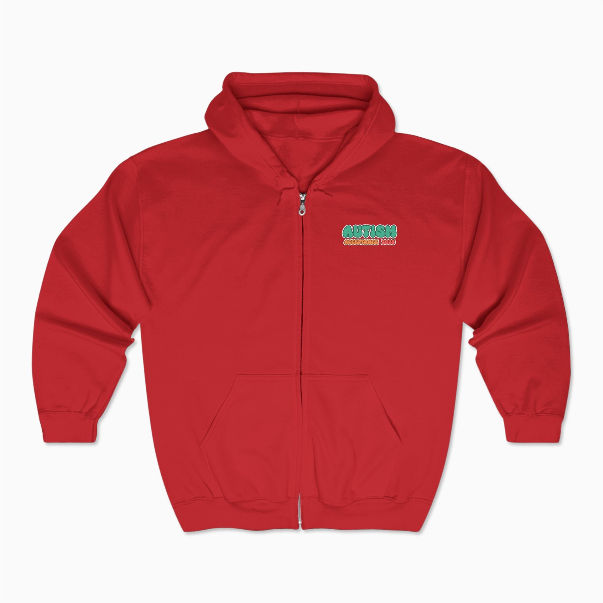 Autism Awareness 2025 - Celebrate Minds of All Kinds Zip Up Hoodie
