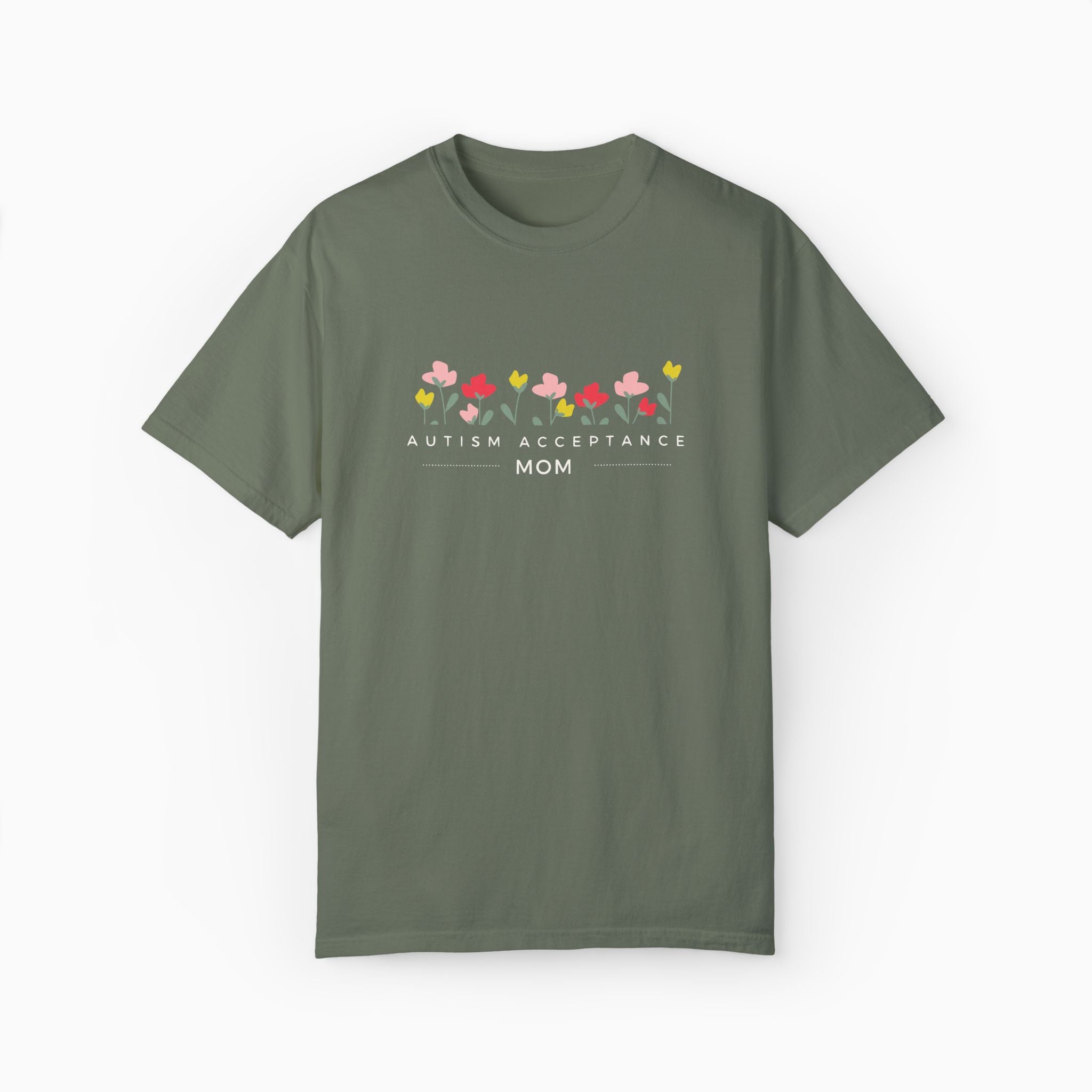 Autism Acceptance Mom Comfort Colors Tee