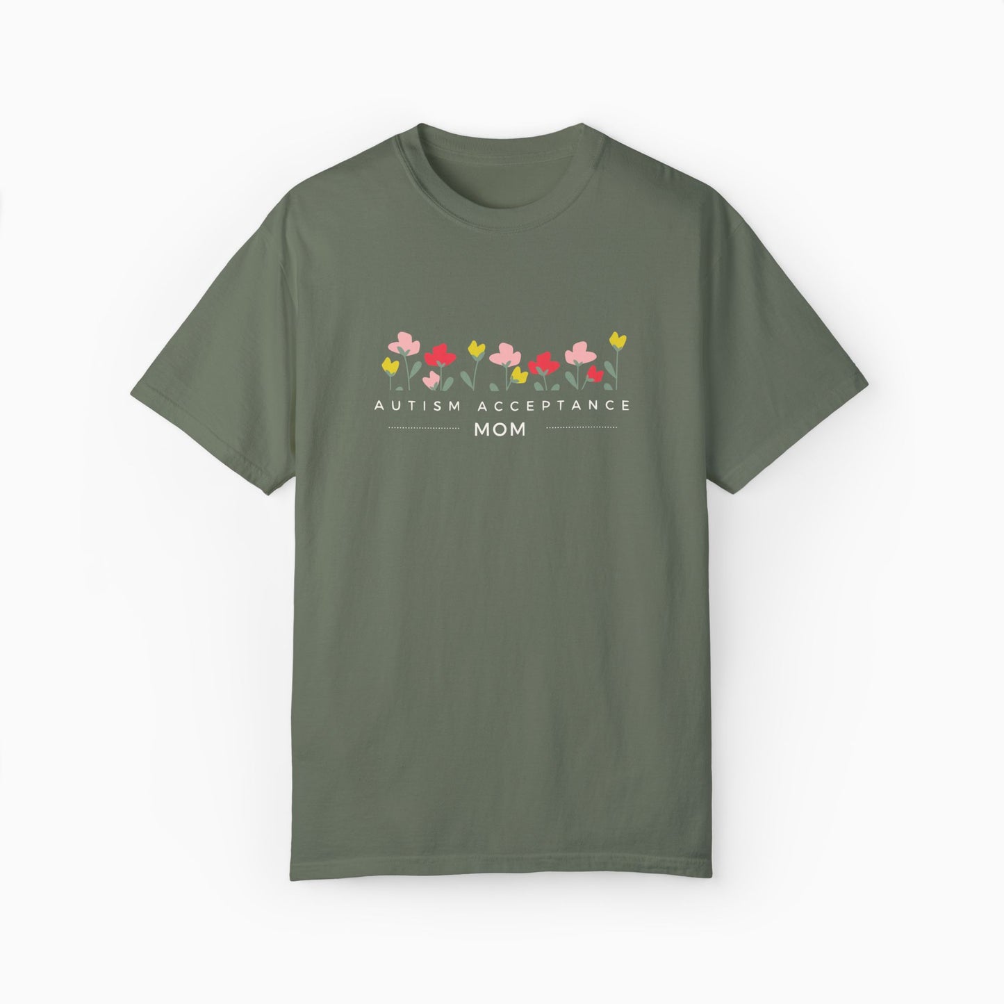 Autism Acceptance Mom Comfort Colors Tee