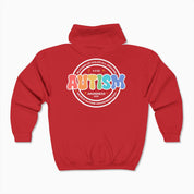 Autism Awareness 2025 - Blooms of Color All Around Zip Up Hoodie
