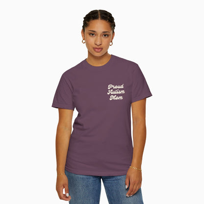 Proud Autism Mom Comfort Colors Tee