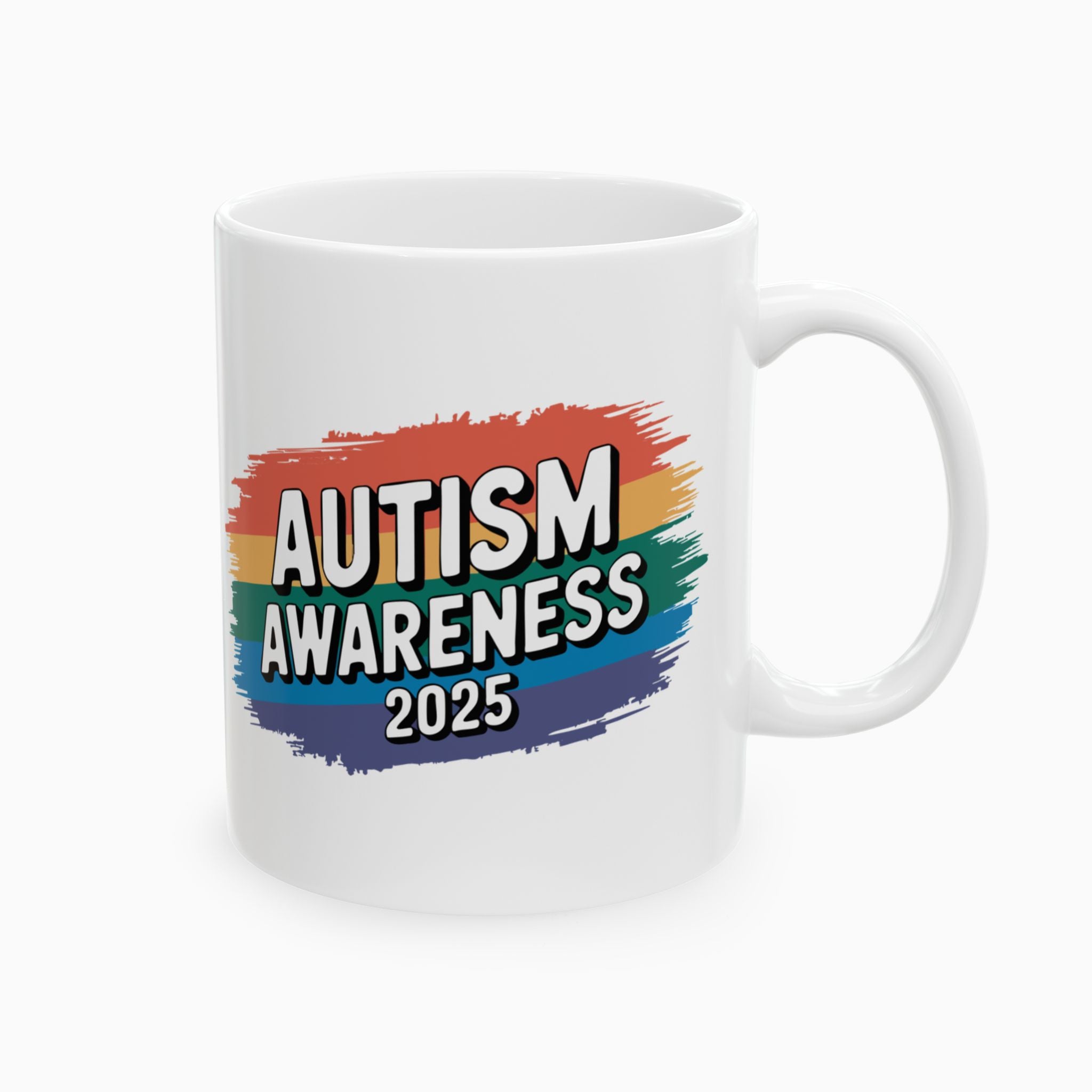 Autism Awareness 2025 - Brushstrokes of Awareness Ceramic Mug